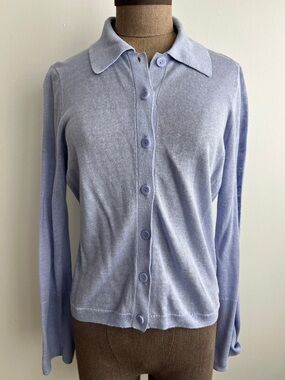 J.Crew Linen Cardigan - S - Purple